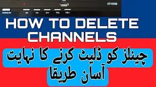 HOW TO DELETE CHANNELS IN DISH RECEIVER | DELETE CHANNEL | EASY WAY TO DELETE CHANNEL