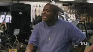 Antique guy negotiating with Les Gold for 30 minutes