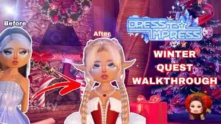 DRESS TO IMPRESS WINTER QUEST WALKTHROUGH!❄️🎄(EASY) #dresstoimpress #roblox #trending #viralvideo
