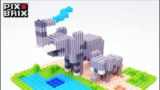 Elephants 3D - Pix Brix Instructions