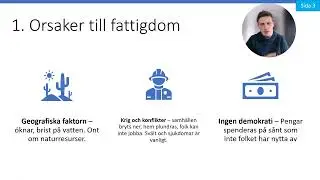 GEOGRAFI: Rika & Fattiga Länder (Genomgång)