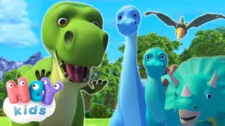 Lá vem os dinossauros 🦖 | Música Infantil | HeyKids em Português