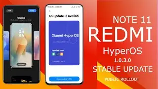 Redmi Note 11 HyperOS 1.0.3.0 Stable Update Rollout Started For Normal User | Redmi Note 11 OS 1.0.3
