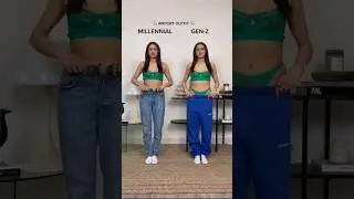 😱 Millennial vs Gen-Z Airport Outfits #shorts