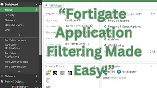 "Step-by-Step Guide: Creating Application Filter Policies in FortiGate Firewall"