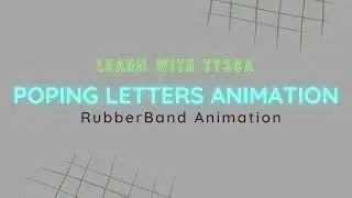 RubberBand Animation On Letters Poping Letters Animation || HTML || CSS || JS || Make Web Beautiful