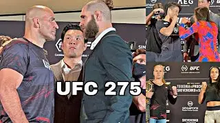 UFC 275 Media day Intense Face offs #UFC #UFC275 #faceoff #mma