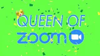 Free Queen of zoom meeting green screen effects.