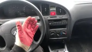 Как снять ручку переключения Коробки передач Hyundai Elantra