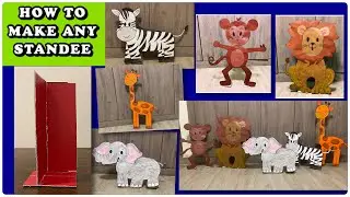 How to make a DIY Standee, make Animal standees easily
