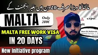 🇲🇹Malta Work Permit Visa 2024 | Jobs in Malta | Malta Free Work Visa | Jobs in Europe |Schengen Visa