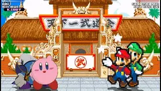 MUGEN Request [1724]: Kirby & Meta Knight vs. Super Better Mario & Super Better Luigi