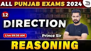 "🔢 Direction for Punjab Exams! 🎯Session- 12 by Prince Sir #psssb #allpunjabexams