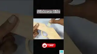 Stickman Rifle  #crafts #handmade #art #diy #craft #crafting #creative  #artwork #homemade