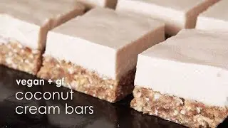 Coconut Cream Bars // Vegan // Gluten-Free