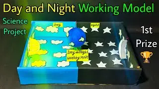 Day and night science project model,Day and Night for school project,Day and night science project