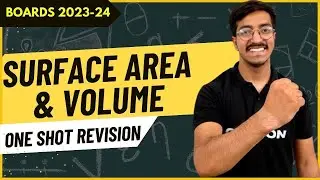 SURFACE AREA AND VOLUME  | ONE SHOT REVISION | CBSE 2024