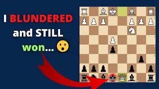 I miscalculated my opening moves and still checkmated my oponent!