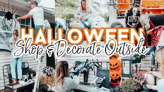 Halloween Shop & Decorate my Front Yard with Me
