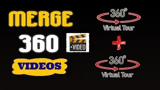 How to merge 360 videos | 360 vr video editing | Combine 360 videos