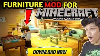 Minecraft mod for mcpe 1.19|| best furniture mod for minecraft pe