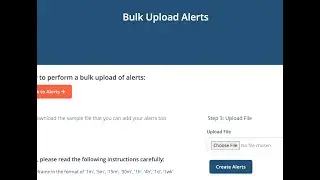 How to Bulk Upload Alerts on Financial Python