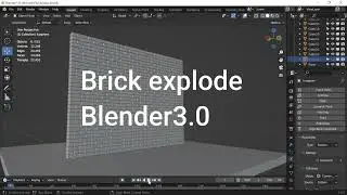 Brick explode Blender 3.0