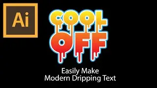 Make Modern Dripping Text the Easy Way | Adobe Illustrator