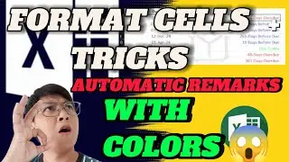 FORMAT CELLS TRICKS, AUTOMATIC REMARKS WITH COLORS 😱 #excel