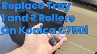 How to Replace Tray 1 and 2 Rollers on Konica C750i #konica #konicaminolta