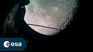Timelapse of Juice’s lunar-Earth flyby