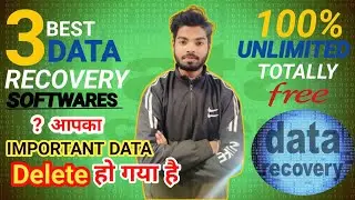 Top 3 Best Free Data Recovery software ⚡Free Data Recovery software | How to recover deleted data