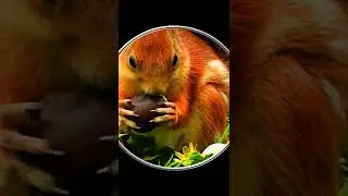 #Shorts Смешная Белочка Грызёт Каштан. Смешные Милые Животные. Шортс Видео Shorts Животные