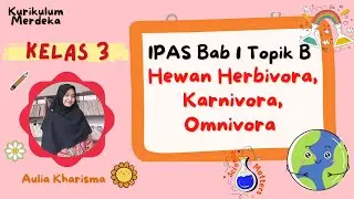 Hewan Berdasarkan Jenis Makanannya Herbivora, Karnivora, Omnivora - IPAS Kelas 3 Bab 1 Kumer