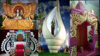 Cheap & Best Saraswati Puja Pandal 2024 making Easy Design Decoration Theme Ideas & Earn Money