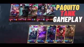 Paquito l  Tanking Paquito Gameplay l Paquito Tank Emblem l Mobile Legend Bang Bang l MLBB