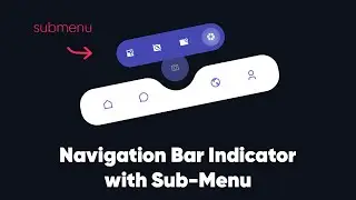 Bottom Navigation Bar HTML CSS with SubMenu - Jump Style