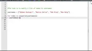 Modify a list of names to a list of usernames in python