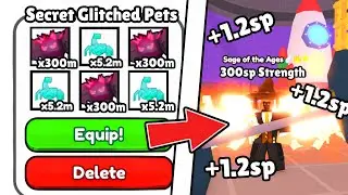 I Used STRONGEST GLITCHED PET TEAM To Become STRONGEST PLAYER In Arm Wrestle Simulator