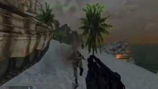Crysis custom HUD and slow-motion menu.