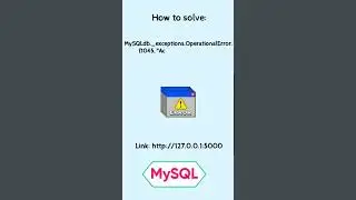 Solved: MySQLdb._exceptions.OperationalError: (1045, 