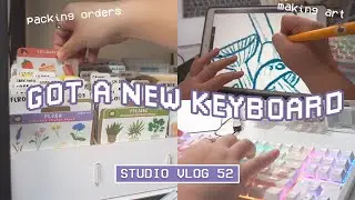 Studio Vlog 52 ✿ keyboard unboxing, packing orders, and making art again ✿ Philippines