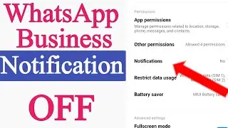 Whatsapp business notification off kaise kare - WhatsApp business notification off