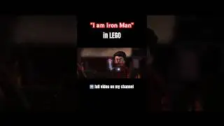 "I am Iron Man" IN LEGO! Thanos vs. Iron Man🔥 #avengers #lego #ironman #thanos #tonystark #marvel