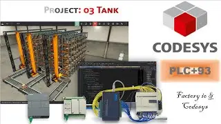 PLC Project:03 Filling Tank (Timers)#codesys #plc #sps #hmiprogramming #hazaragi #آموزش #factoryio