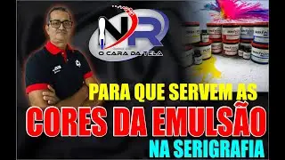 PRA QUE SERVEM AS CORES DA EMULSÃO NA SERIGRAFIA