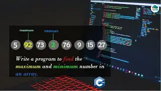 Find maximum and minimum number in an array | maximum/minimum | 