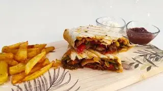 Evde Tavuk Wrar Tarifi 🤌 Chicken Wrap 👌 Pratik Wrap Tarifi 😋
