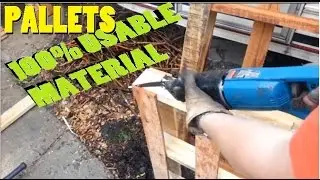 Dismantle Pallets Without Spliting or Breaking the Ends EASY