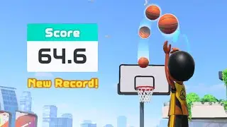 I spent 1 hour perfecting the 3-point contest in Switch Sports Basketball